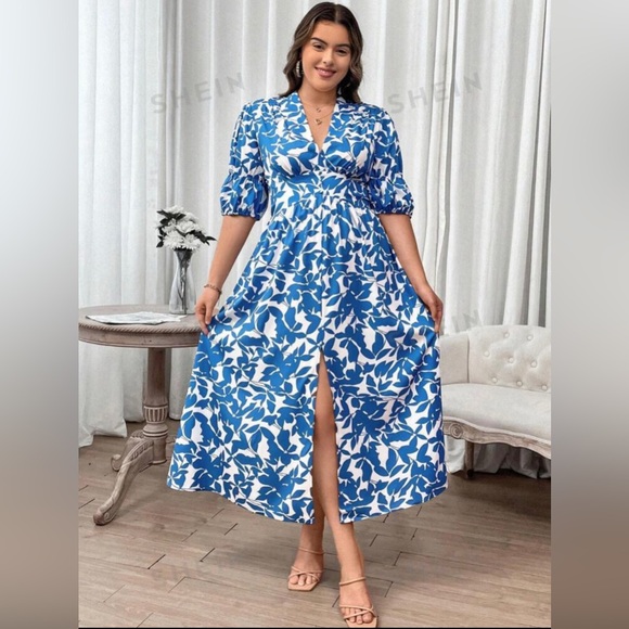 New Floral Printed Dress - Picture 2 of 3